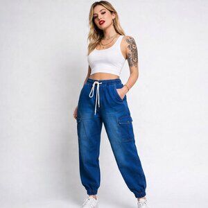 Size 1/2 "VIP Jeans, Sculpting Stretch" pullup pants. Casual Ankle. Jogger. NWT